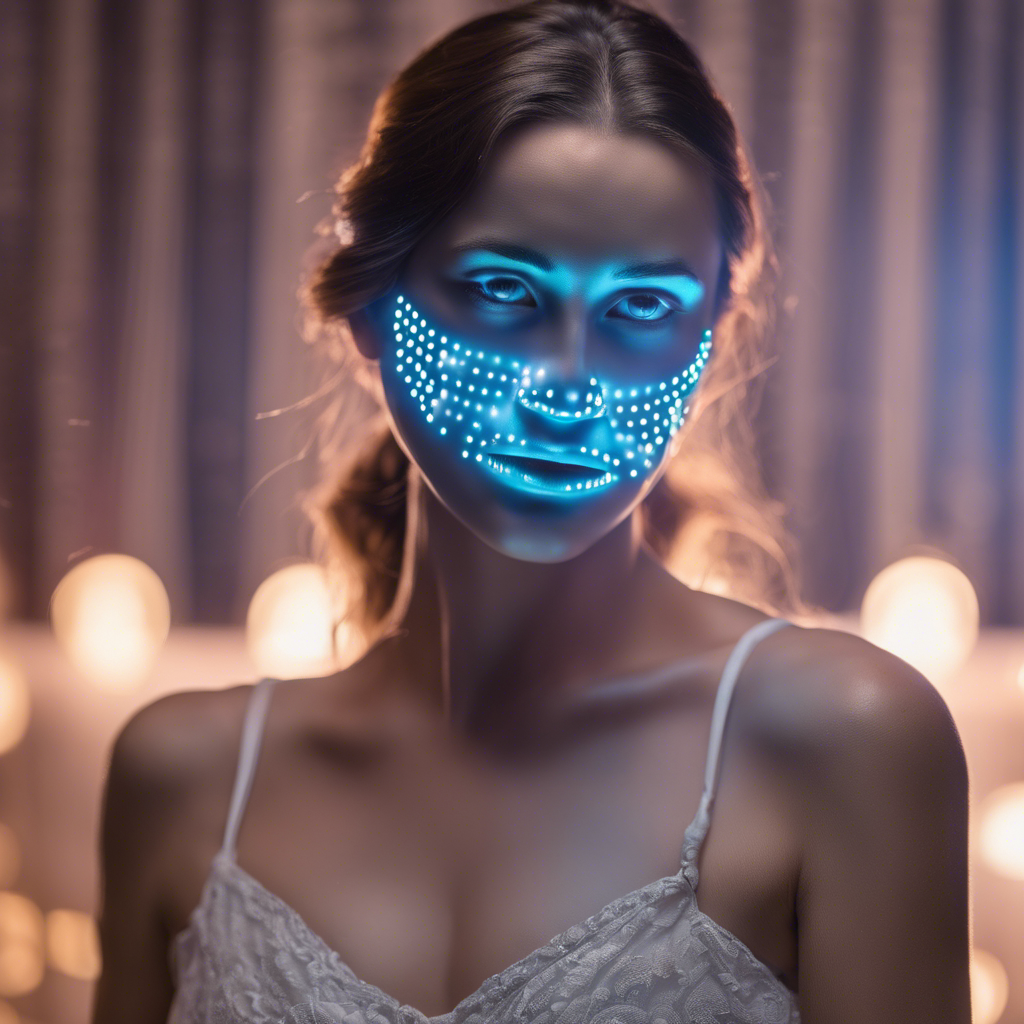 Certified Esthetician Administering Advanced LED Facial Treatment