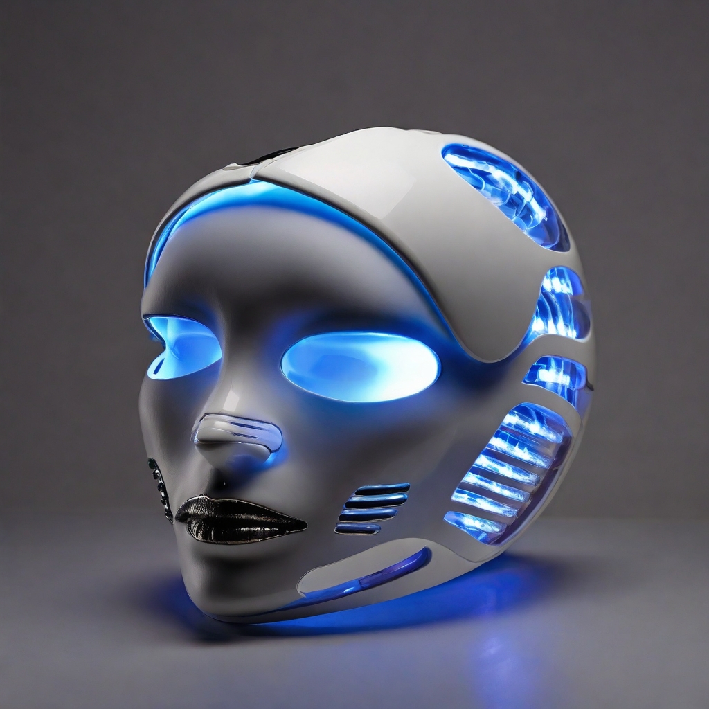 LED mask with detachable neck piece