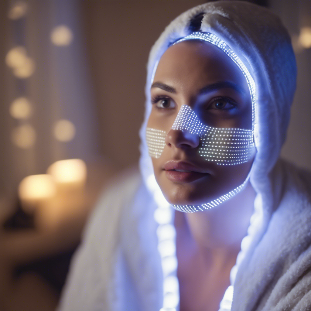 Relaxing beauty routine