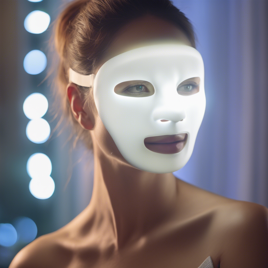 Relaxing LED face mask