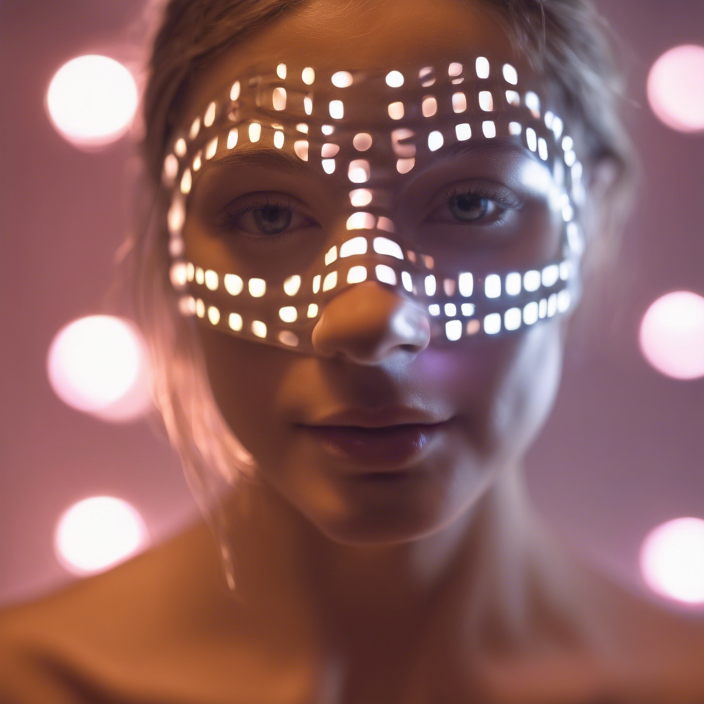 First-Class Glow: LED Face Mask In-Flight Usage